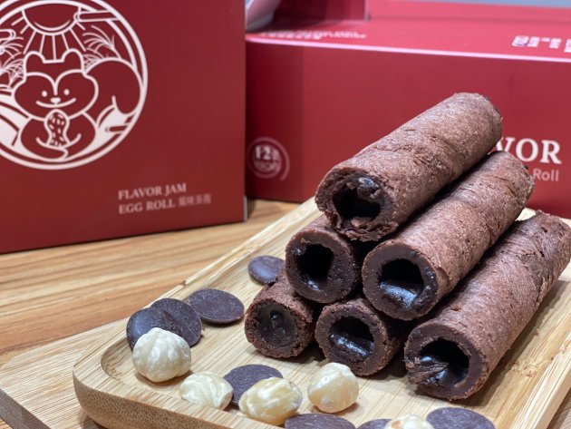 可可榛果醬蛋捲 1